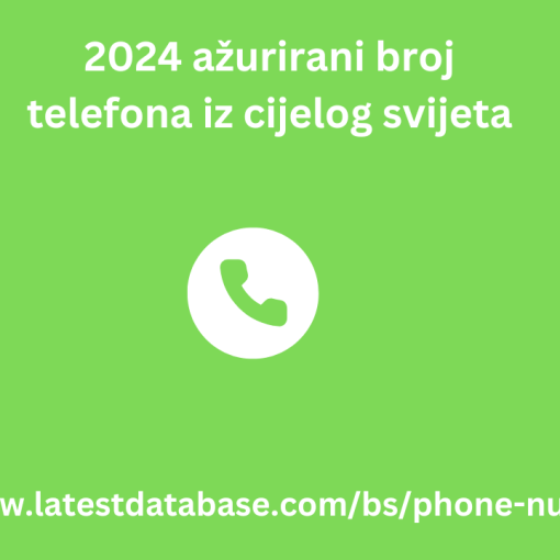 2024 ažurirani broj telefona iz cijelog svijeta