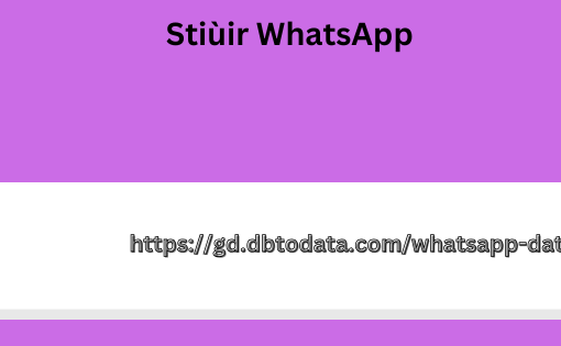 Stiùir WhatsApp