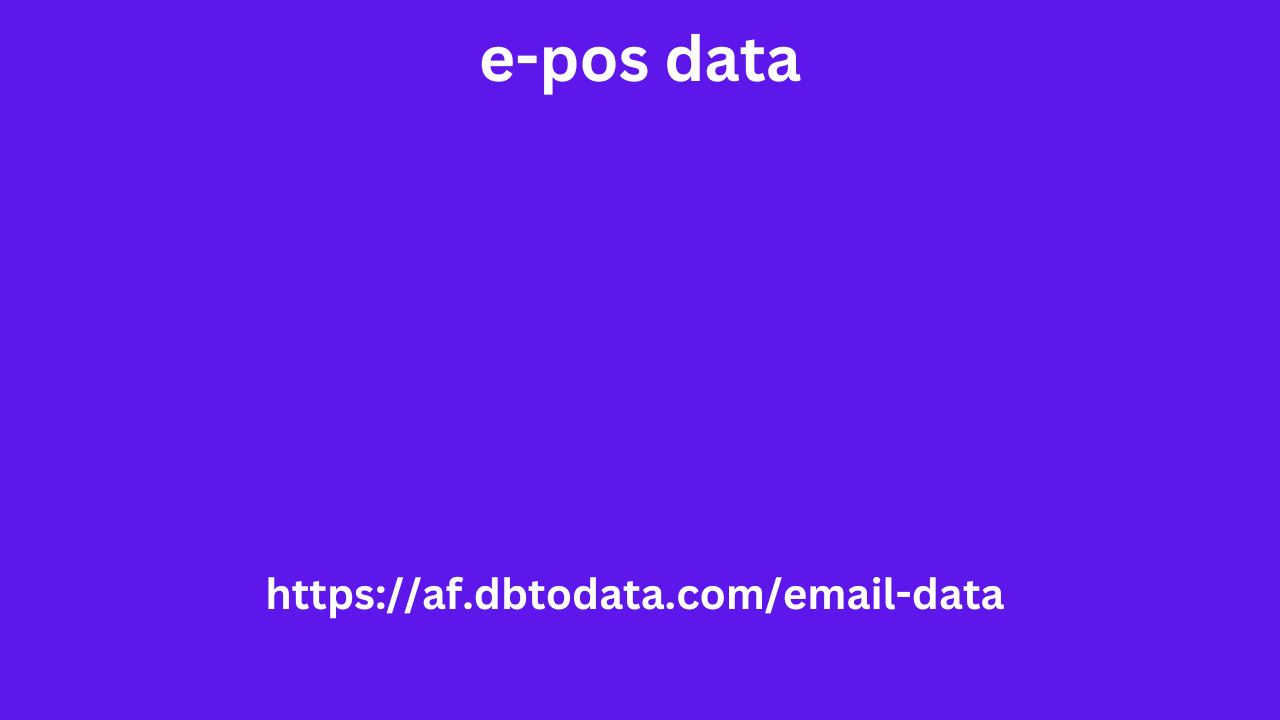 e-pos data