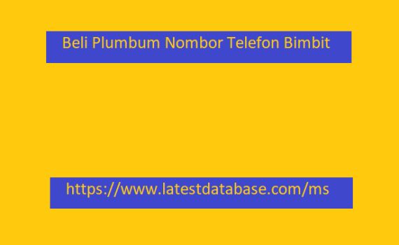 Beli Plumbum Nombor Telefon Bimbit