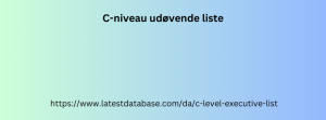 C-niveau udøvende liste