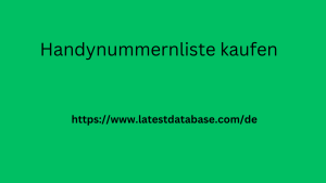 Handynummernliste kaufen