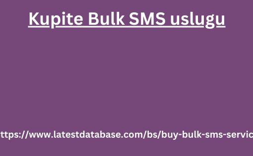 Kupite Bulk SMS uslugu