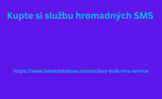 Kupte si službu hromadných SMS