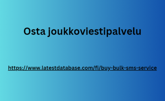 Osta joukkoviestipalvelu