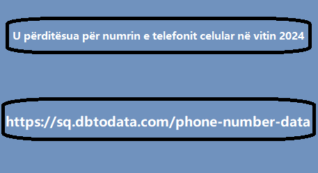 U përditësua për numrin e telefonit celular në vitin 2024