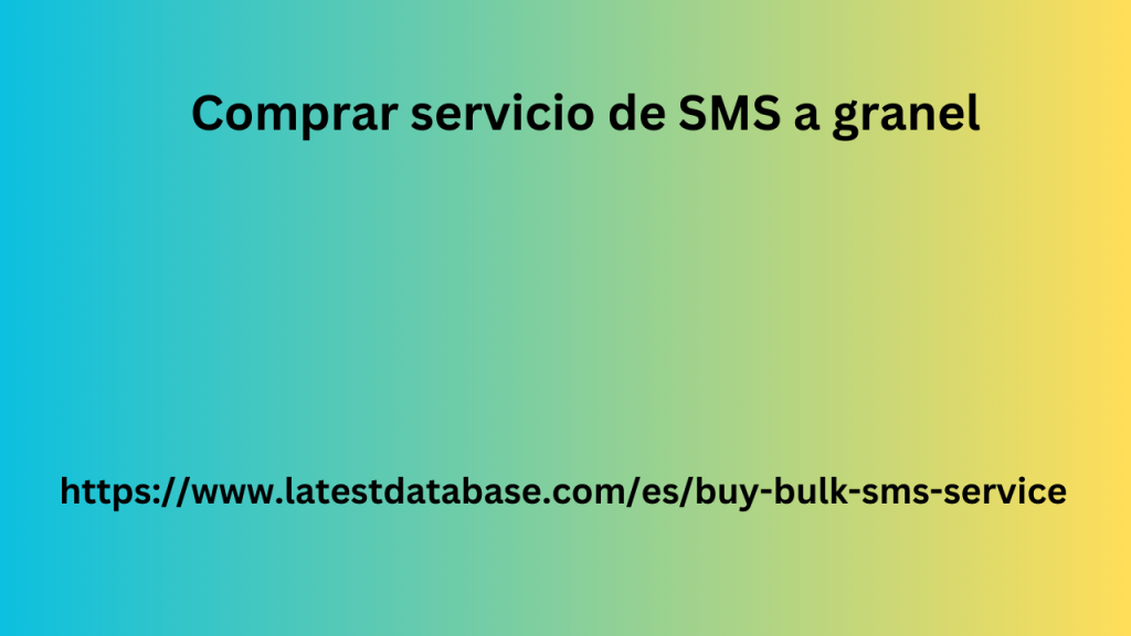 Comprar servicio de SMS a granel