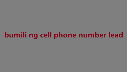 bumili ng cell phone number lead