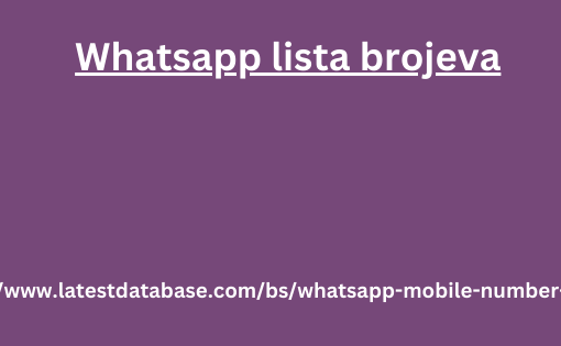 Whatsapp lista brojeva