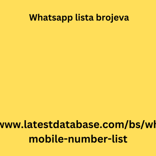 Whatsapp lista brojeva