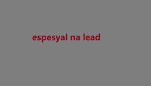 espesyal na lead