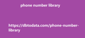 phone number library