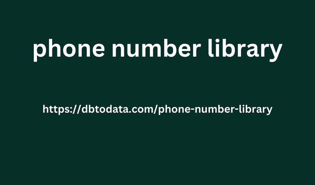 phone number library