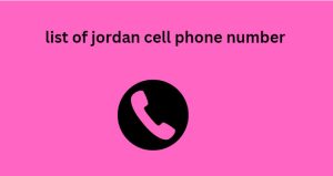 list of jordan cell phone number