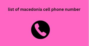 list of macedonia cell phone number