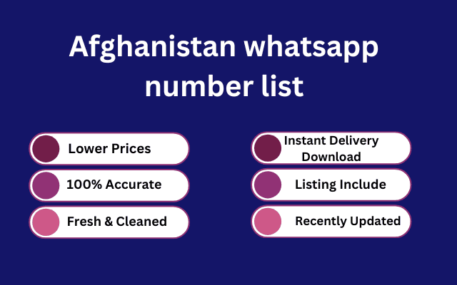 Afghanistan whatsapp number list