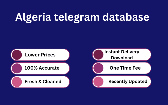 Algeria telegram database