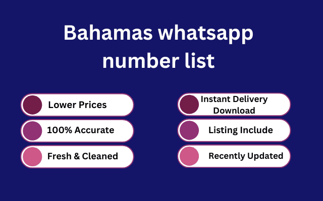 Bahamas whatsapp number list