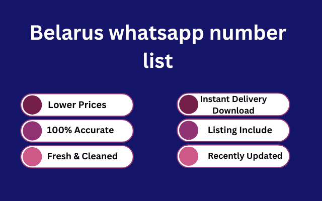 Belarus whatsapp number list