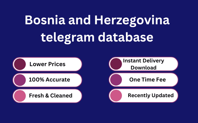 Bosnia and Herzegovina telegram database