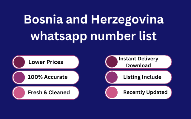 Bosnia and Herzegovina whatsapp number list