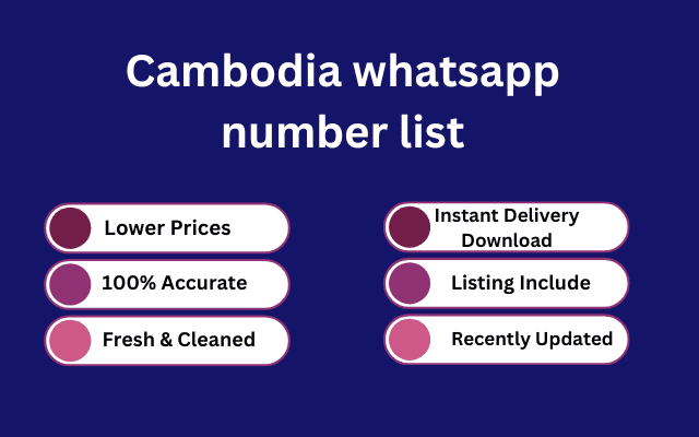 Cambodia whatsapp number list