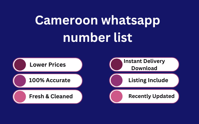 Cameroon whatsapp number list