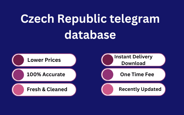 Czech Republic telegram database