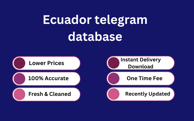 Ecuador telegram database