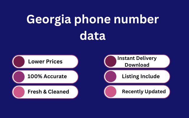 Georgia phone number data