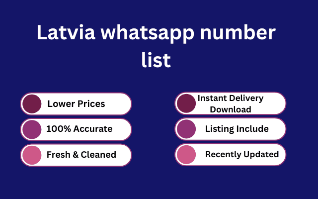 Latvia whatsapp number list