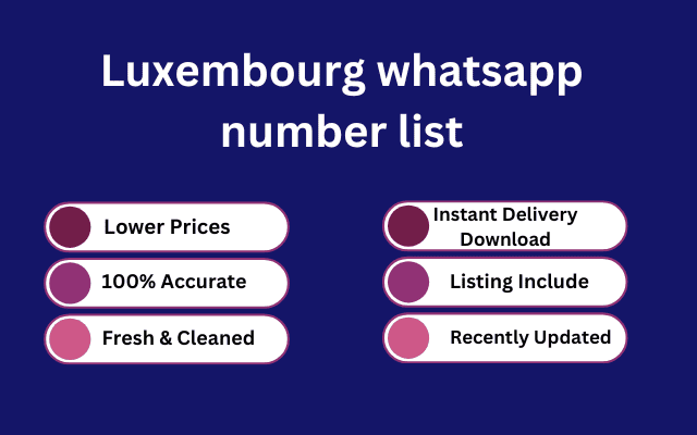 Luxembourg whatsapp number list