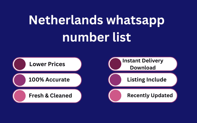 Netherlands whatsapp number list