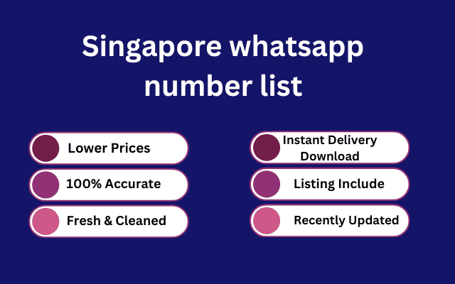 Singapore whatsapp number list