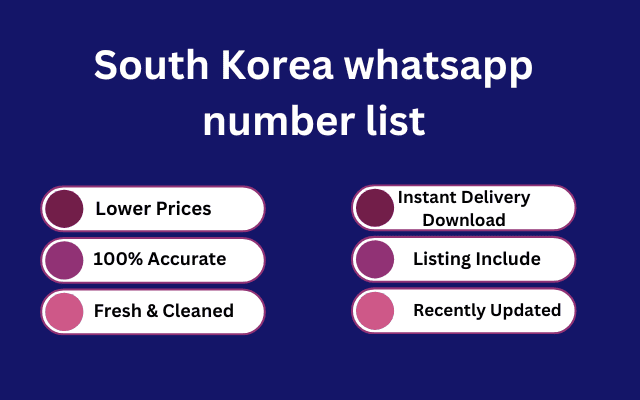 South Korea whatsapp number list