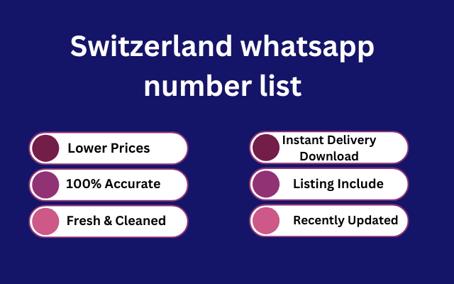 Switzerland whatsapp number list